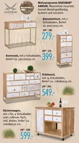 Trends Möbel Sansibar wohnprogramm amrum Angebot