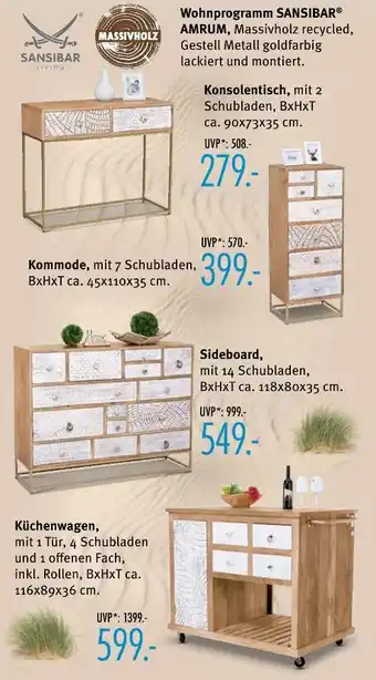 Trends Möbel Sansibar wohnprogramm amrum Angebot