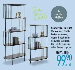 Trends Möbel Meins! standregal vancouver Angebot