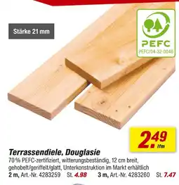 toom Baumarkt Terrassendiele, douglasie Angebot