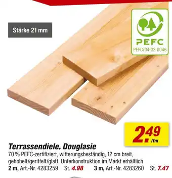 toom Baumarkt Terrassendiele, douglasie Angebot