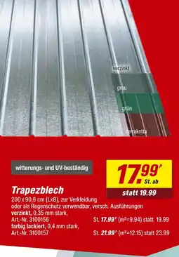 toom Baumarkt Trapezblech Angebot