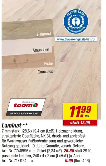 toom Baumarkt Toom laminat helmond Angebot
