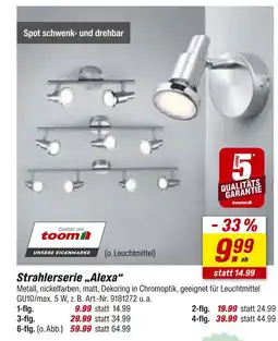 toom Baumarkt Toom strahlerserie „alexa“ Angebot