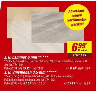 toom Baumarkt Laminat 6 mm Angebot