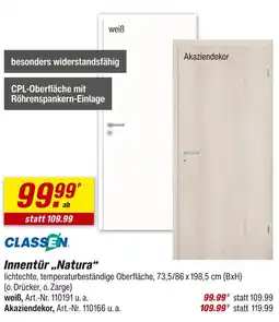 toom Baumarkt Classen innentür „natura“ Angebot