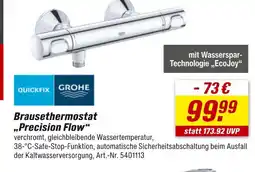 toom Baumarkt Grohe brausethermostat „precision flow“ Angebot