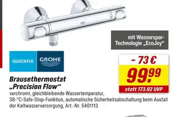 toom Baumarkt Grohe brausethermostat „precision flow“ Angebot