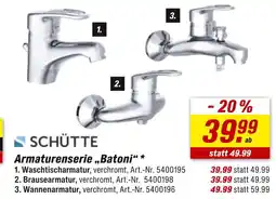 toom Baumarkt Schütte armaturenserie „batoni“ Angebot