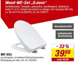 toom Baumarkt Wand-wc-set „o.novo“ Angebot