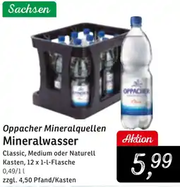 KONSUM Oppacher Mineralquellen Mineralwasser Angebot