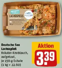 REWE Deutsche See Lachsspieß Angebot