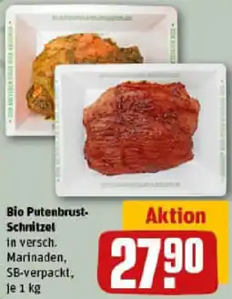 REWE Bio Putenbrust Schnitzel Angebot