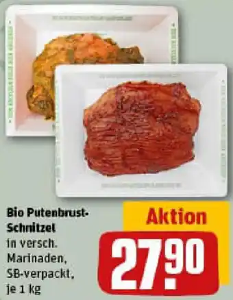 REWE Bio Putenbrust Schnitzel Angebot