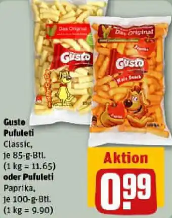 REWE Gusto Pufuleti oder Pufuleti Paprika Angebot