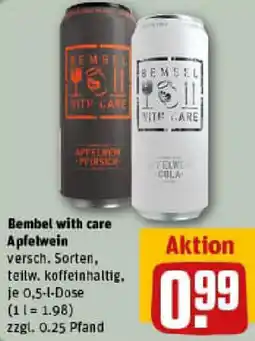 REWE Bembel with care Apfelwein Angebot