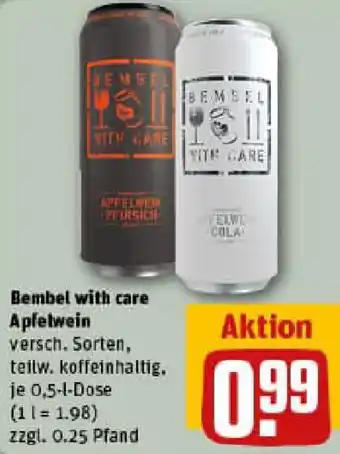 REWE Bembel with care Apfelwein Angebot