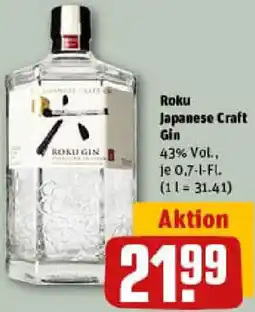 REWE Roku Japanese Craft Gin Angebot
