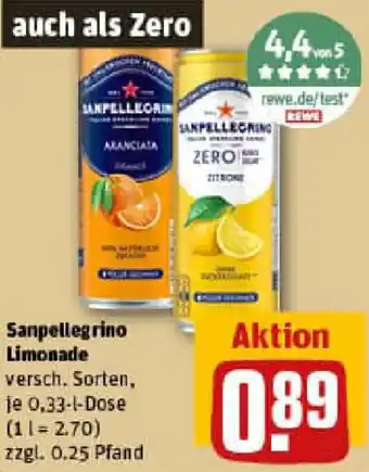 REWE Sanpellegrino Limonade Angebot