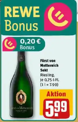 REWE Fürst von Metternich Sekt Angebot