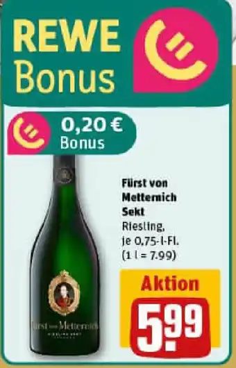 REWE Fürst von Metternich Sekt Angebot