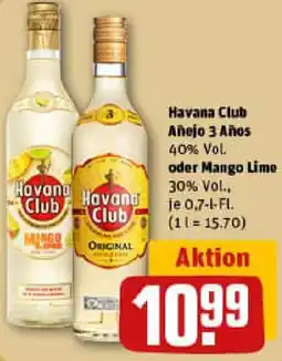 REWE Havana Club Añejo 3 Años oder Mango Lime Angebot