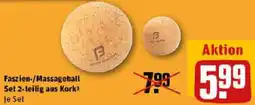 REWE Faszien-/Massageball Set 2-teilig aus Kork Angebot