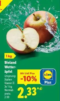 Lidl Bioland Wetteräpfel Angebot