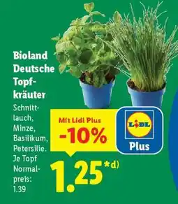 Lidl Bioland Deutsche Topf-kräuter Angebot