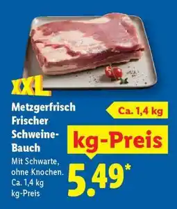 Lidl Metzgerfrisch Frischer Schweine­bauch Angebot