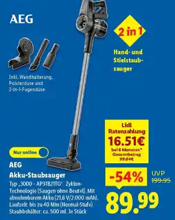 Lidl AEG Akku-Staubsauger Angebot