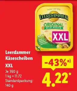 Lidl Leerdammer Käsescheiben XXL Angebot