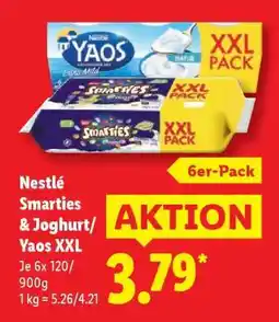 Lidl Nestlé Smarties & Joghurt/Yaos XXL Angebot