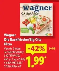 Lidl Wagner Die Backfrische/ Big City Pizza Angebot