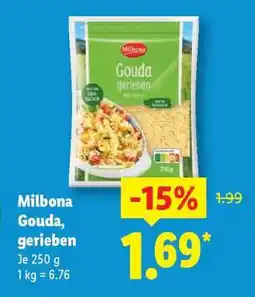 Lidl Milbona Gouda, gerieben Angebot