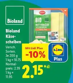 Lidl Bioland Käsescheiben Angebot