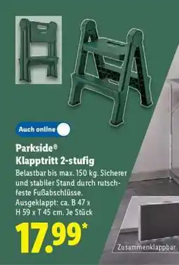 Lidl Parkside Klapptritt 2-stufig Angebot