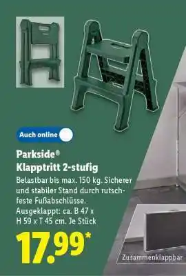 Lidl Parkside Klapptritt 2-stufig Angebot