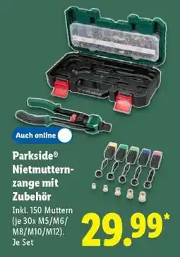 Lidl PARKSIDE Nietmutternzange mit Zubehör Angebot