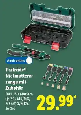 Lidl PARKSIDE Nietmutternzange mit Zubehör Angebot