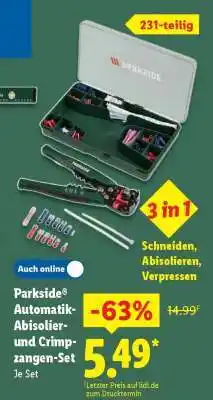 Lidl Parkside Automatik-Abisolier- und Crimpzangen-Set Angebot