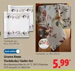 Lidl Livarno Home Tischdecke/-läufer-Set Angebot