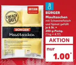 Kaufland BURGER Maultaschen Angebot