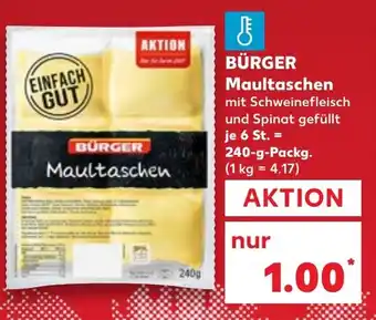 Kaufland BURGER Maultaschen Angebot