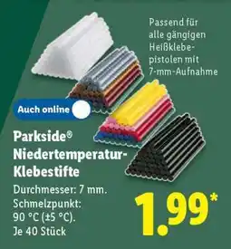 Lidl Parkside Niedertemperatur-Klebestifte Angebot