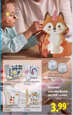 Lidl crelando Laternen-Bastelset/LED-Lichter Angebot