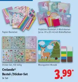 Lidl Crelando Bastel-/Sticker-Set Angebot