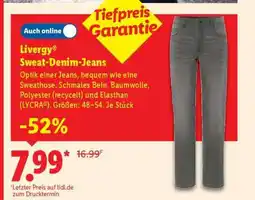 Lidl LIVERGY Sweat-Denim-Jeans Angebot
