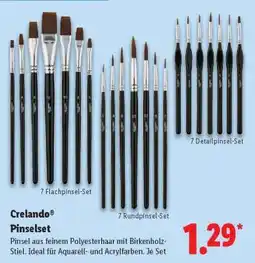 Lidl Crelando Pinselset Angebot