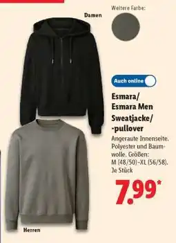 Lidl Esmara/EsMara Men Sweatjacke/-pullover Angebot
